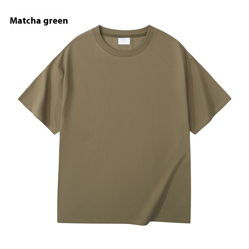 Heavy Men And Women Solid Color Young Couple T-shirt - Image 9