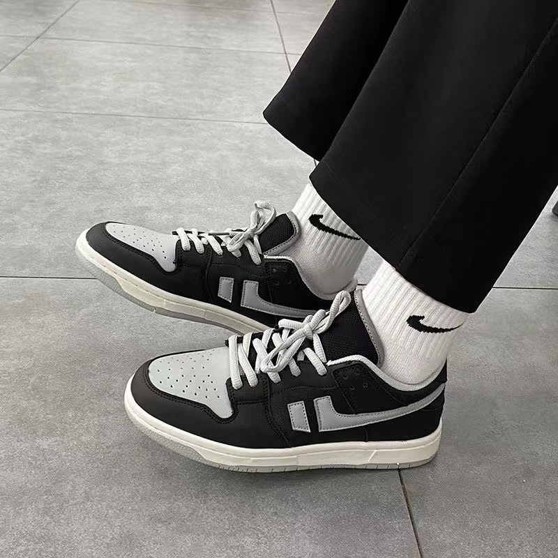 Women's Shadow Gray Shoes Skateboard Trendy Low-top Platform Versatile Ins Casual Sneaker - Image 4