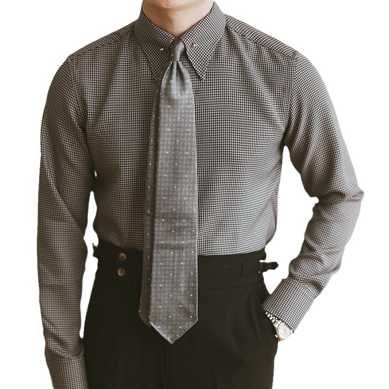 Formal Gentleman Empire Collar Fashion Non-ironing Shirt - Image 6