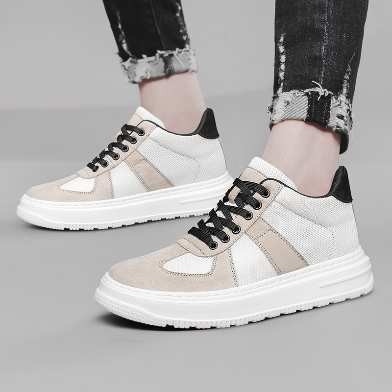 Men's High-top Board Shoes Trendy Korean Casual Height Increasing Shoes - Image 7