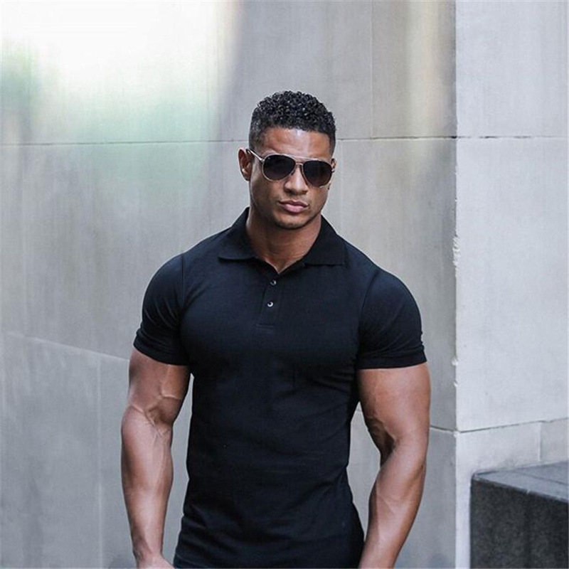 Sports Polo Shirt Summer Short-sleeved Tops Men's Short-Sleeved Polo Shirt Solid Color Men's T-Shirt Summer Casual Comfortable Men's Clothing - Image 8