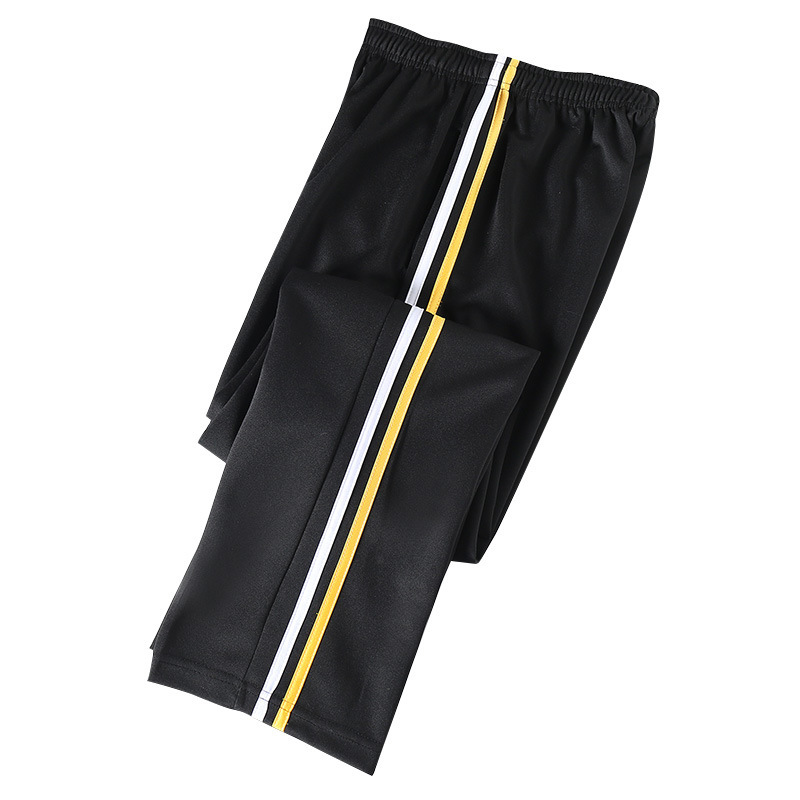 Spring And Summer Yellow Strip Two Horizontal Strips Uniform Pants - Image 5