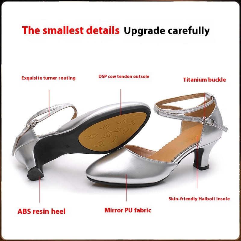 Latin Soft Bottom Square Dance Shoes Women - Image 8