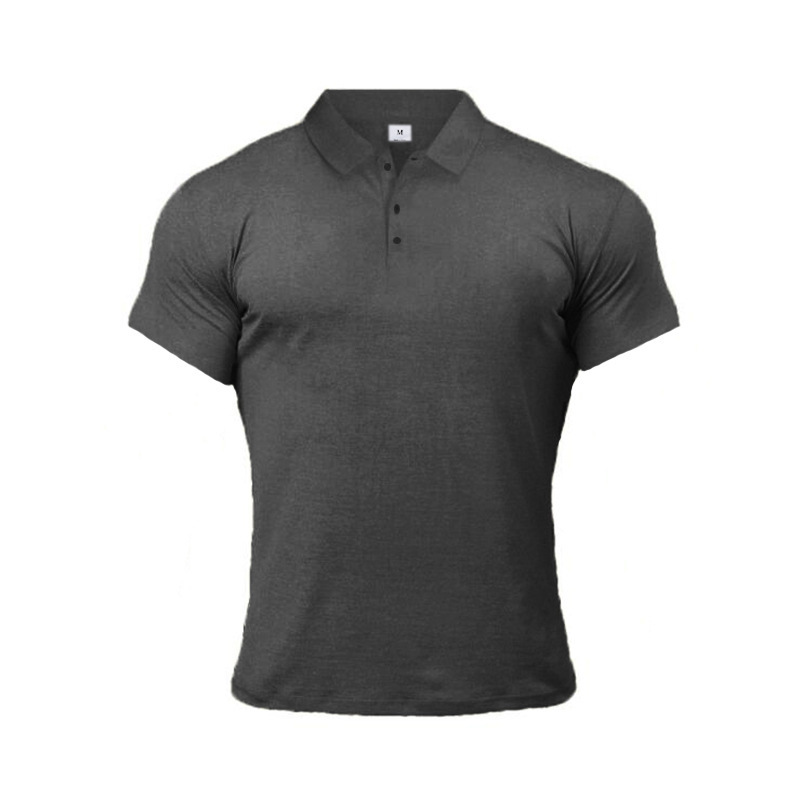 Sports Polo Shirt Summer Short-sleeved Tops Men's Short-Sleeved Polo Shirt Solid Color Men's T-Shirt Summer Casual Comfortable Men's Clothing - Image 3