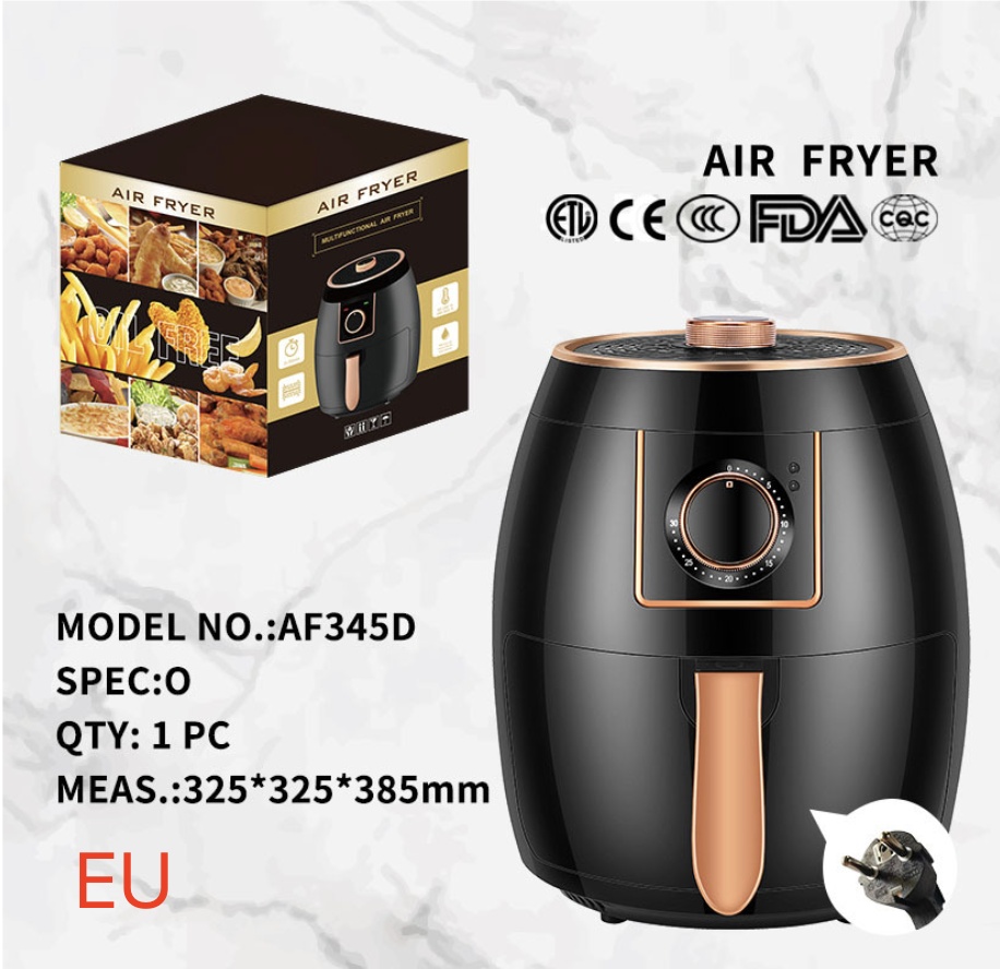 5.5 L US Standard Cross-border Air Fryer Touch Screen Automatic Fryer British Standard Deep Frying Pan Chips Machine Airfryer - Image 4