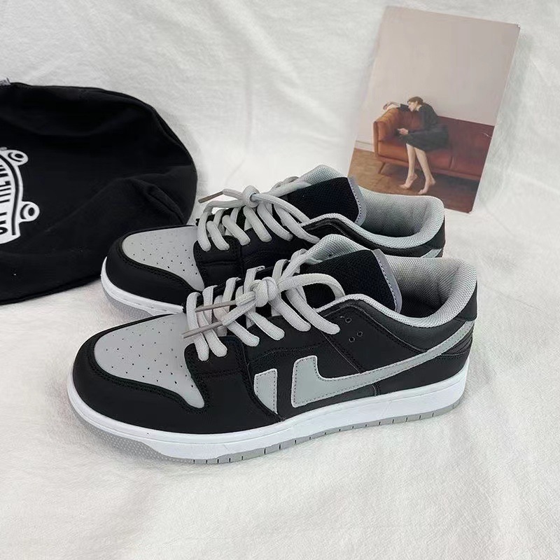 Women's Shadow Gray Shoes Skateboard Trendy Low-top Platform Versatile Ins Casual Sneaker - Image 5