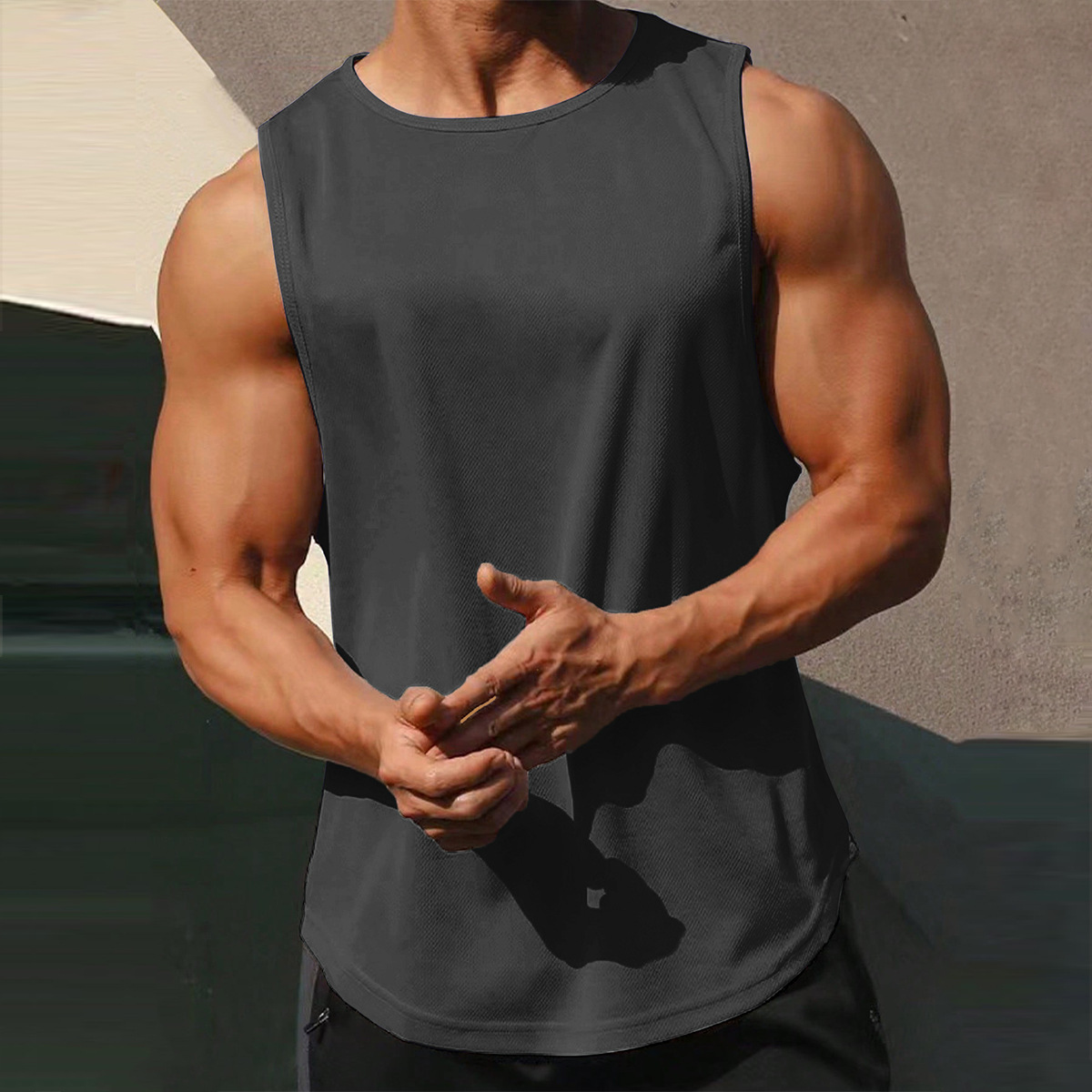 Men's Summer Loose Breathable Quick-drying Sleeveless Vest - Image 2