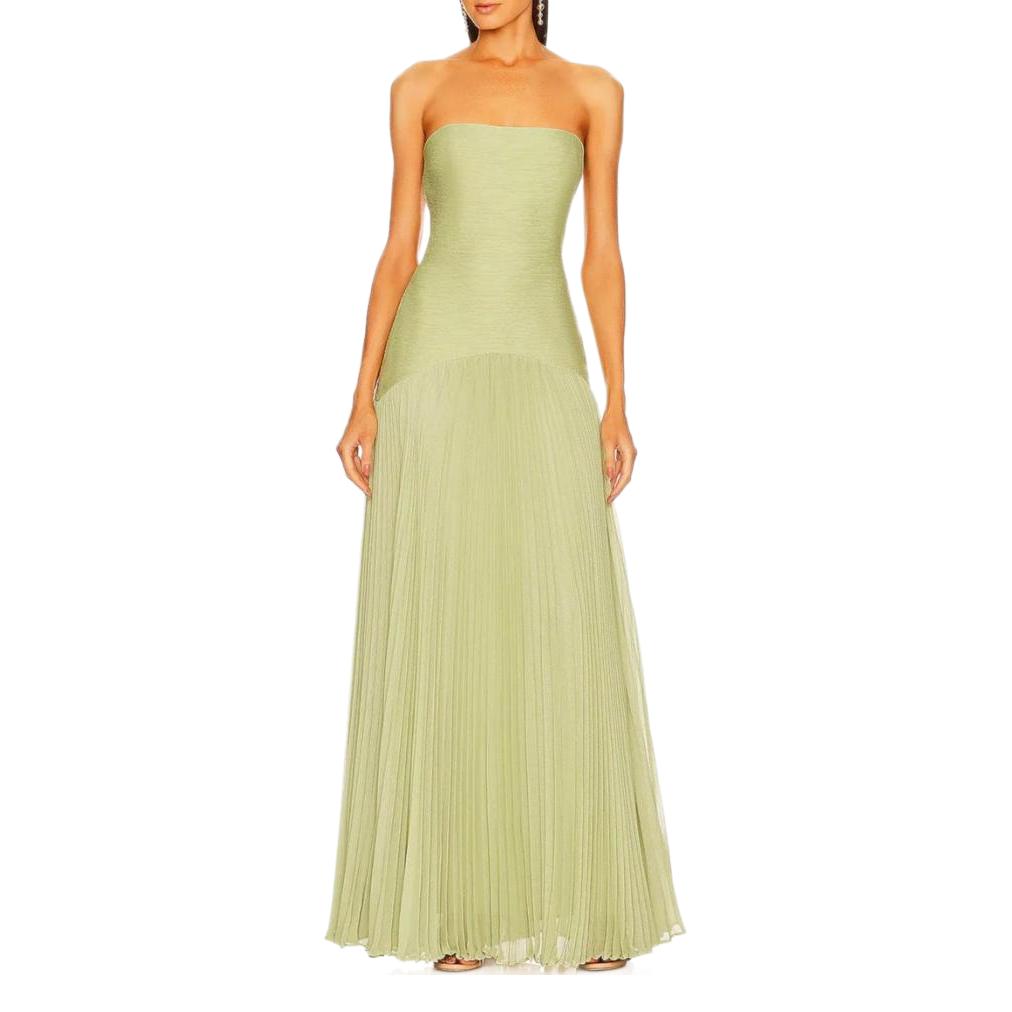 Casual Rib Fabric Tube Top Dress - Image 4