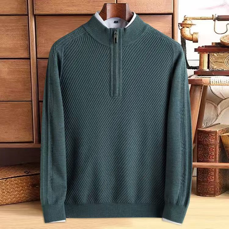 Thickened Knitting Sweater Pure Wool Men - Image 4
