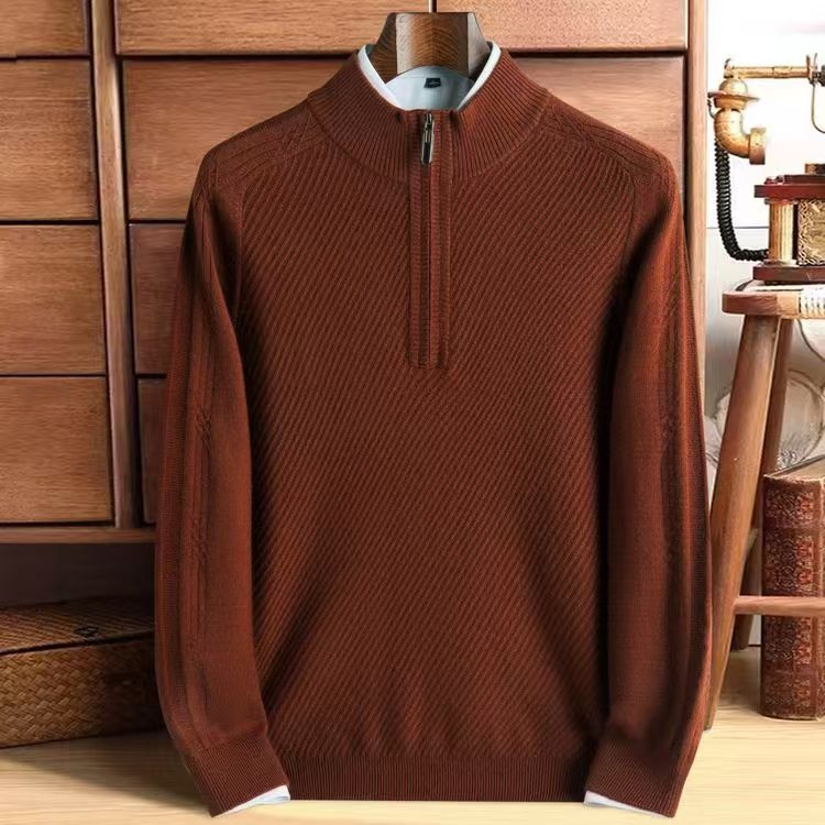 Thickened Knitting Sweater Pure Wool Men - Image 3