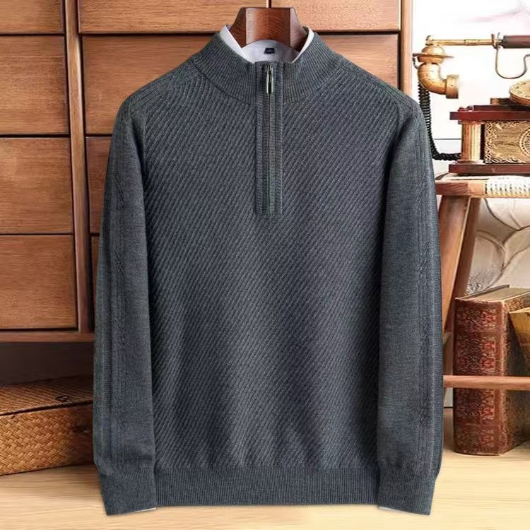 Thickened Knitting Sweater Pure Wool Men - Image 5