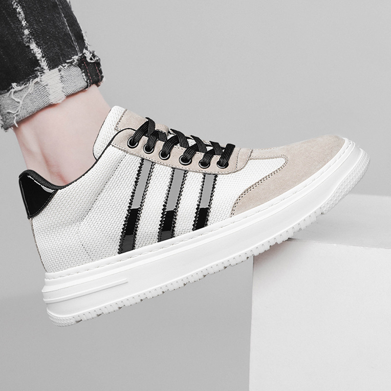 Men's High-top Board Shoes Trendy Korean Casual Height Increasing Shoes - Image 6