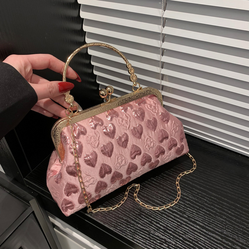 All-match Love Hand-held Crossbody Small Square Bag - Image 3