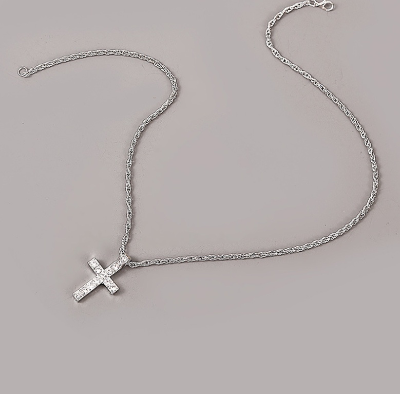 Cross Pendant Necklaces For Women Men Punk Hiphop Rope Chain On Neck Rapper Jewelry - Image 5