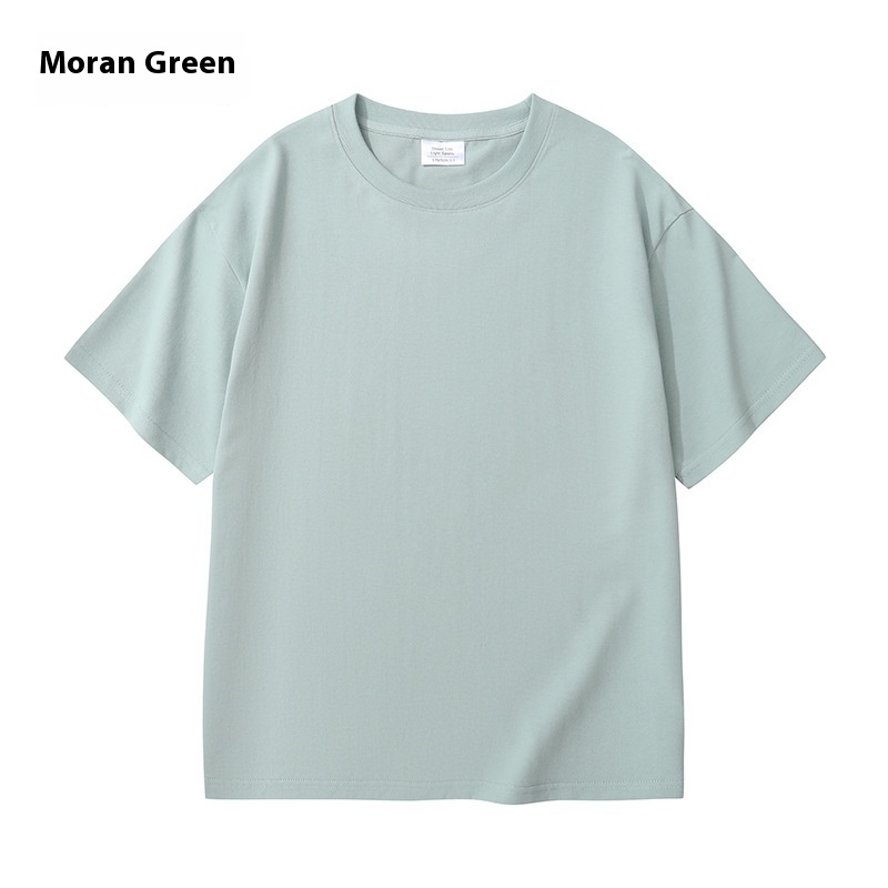 Heavy Men And Women Solid Color Young Couple T-shirt - Image 2