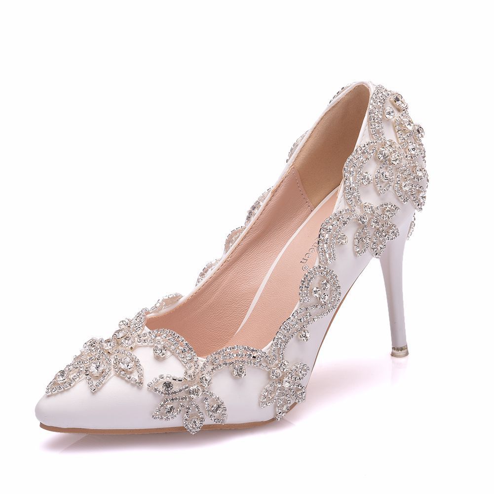 Rhinestone High Heel Shoes Women - Image 3