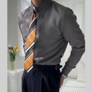 Formal Gentleman Empire Collar Fashion Non-ironing Shirt