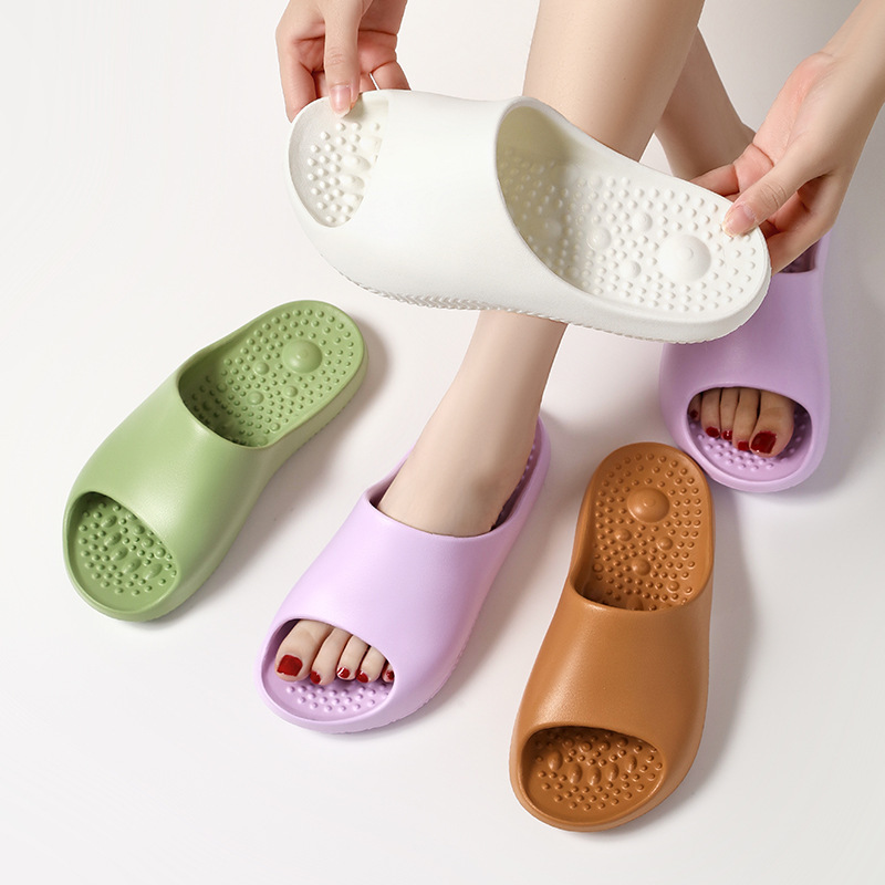 Anti-slip Home Slippers With Massage Sole Design Comfortable Non-slip House Shoes - Image 5