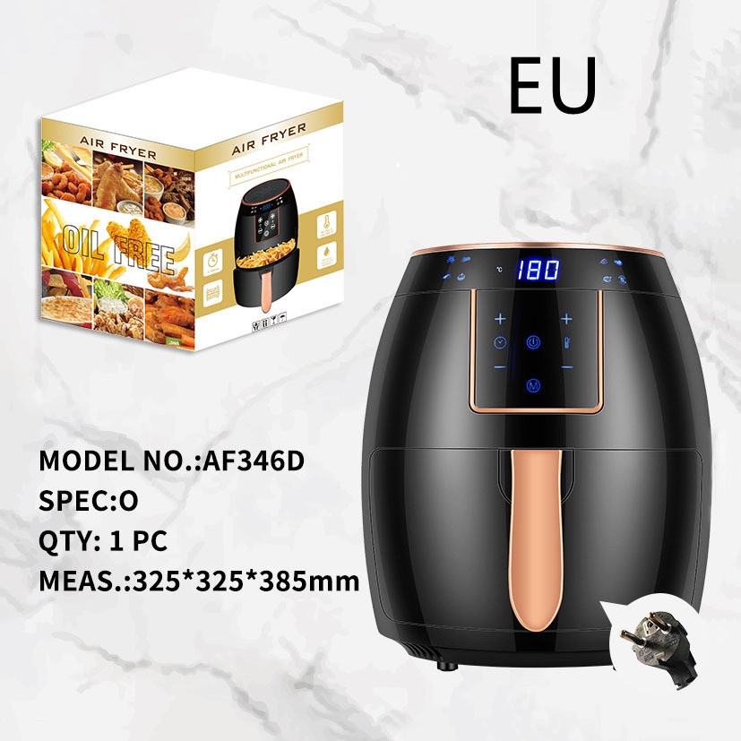 5.5 L US Standard Cross-border Air Fryer Touch Screen Automatic Fryer British Standard Deep Frying Pan Chips Machine Airfryer - Image 2