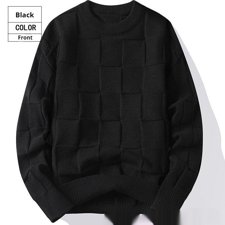 Spring And Autumn Three-dimensional Round Sweater Men - Image 2