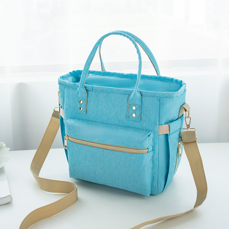 Portable Zipper Convenient Oxford Cloth Multifunctional Bento Thermal Insulated Lunch Bag - Image 6