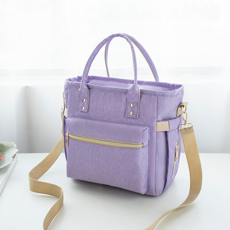 Portable Zipper Convenient Oxford Cloth Multifunctional Bento Thermal Insulated Lunch Bag - Image 7