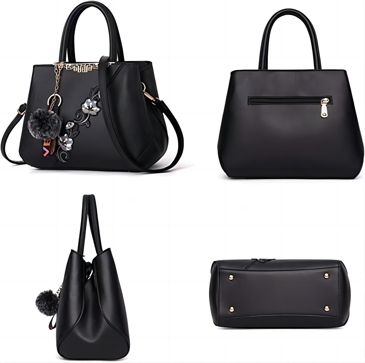 Handbags Fashionable Women's Handbags For Ladies Flower Pattern Crossbody Bags Splicing Color Shoulder Bags - Image 6