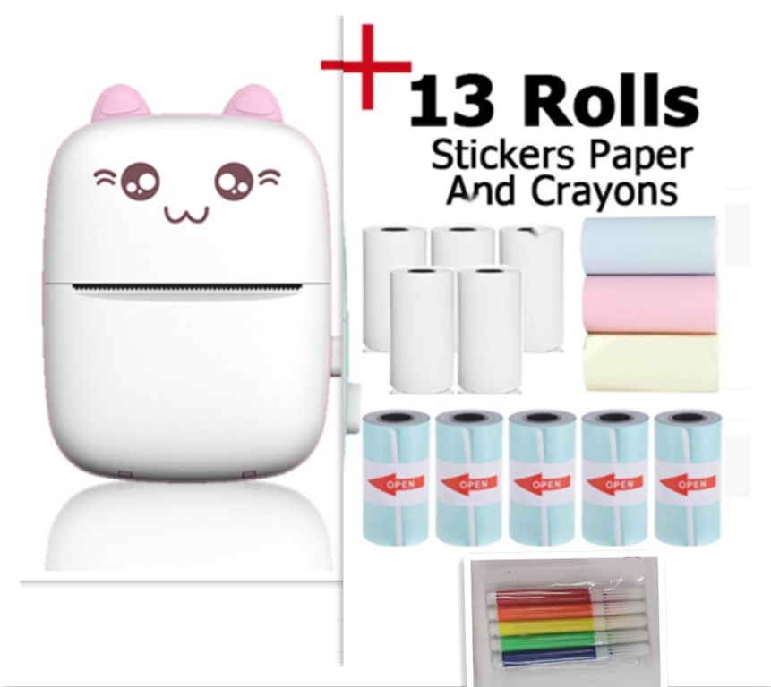 Mini Printer Portable Mini Bluetooth WiFi New Wrong Printer Mobile Phone Photo Title Note Hot Print Pocket Student Error Label Printer - Image 7